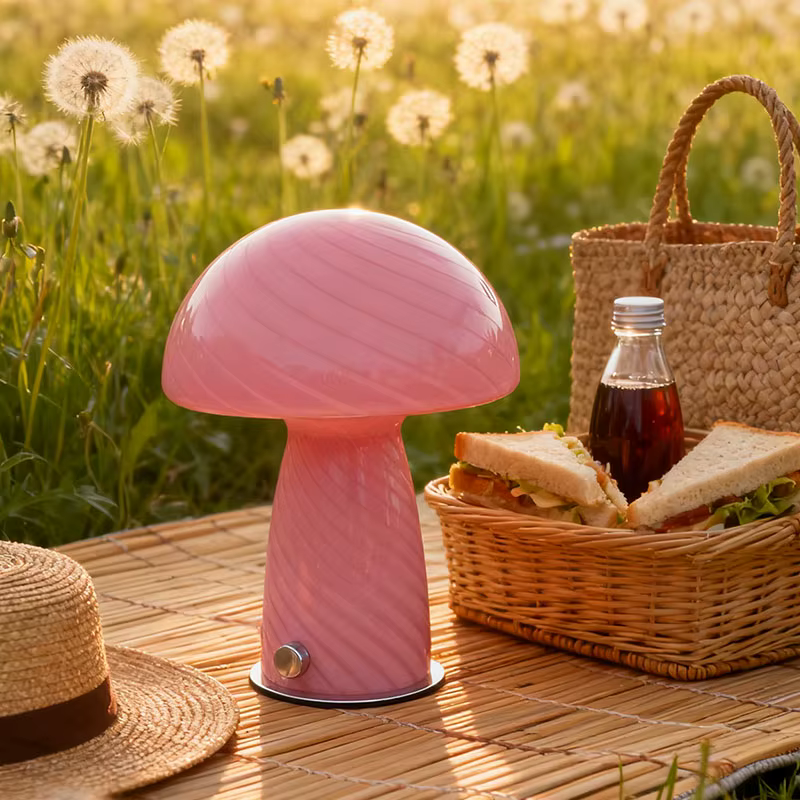 Lampe Champignon en Verre | MIU