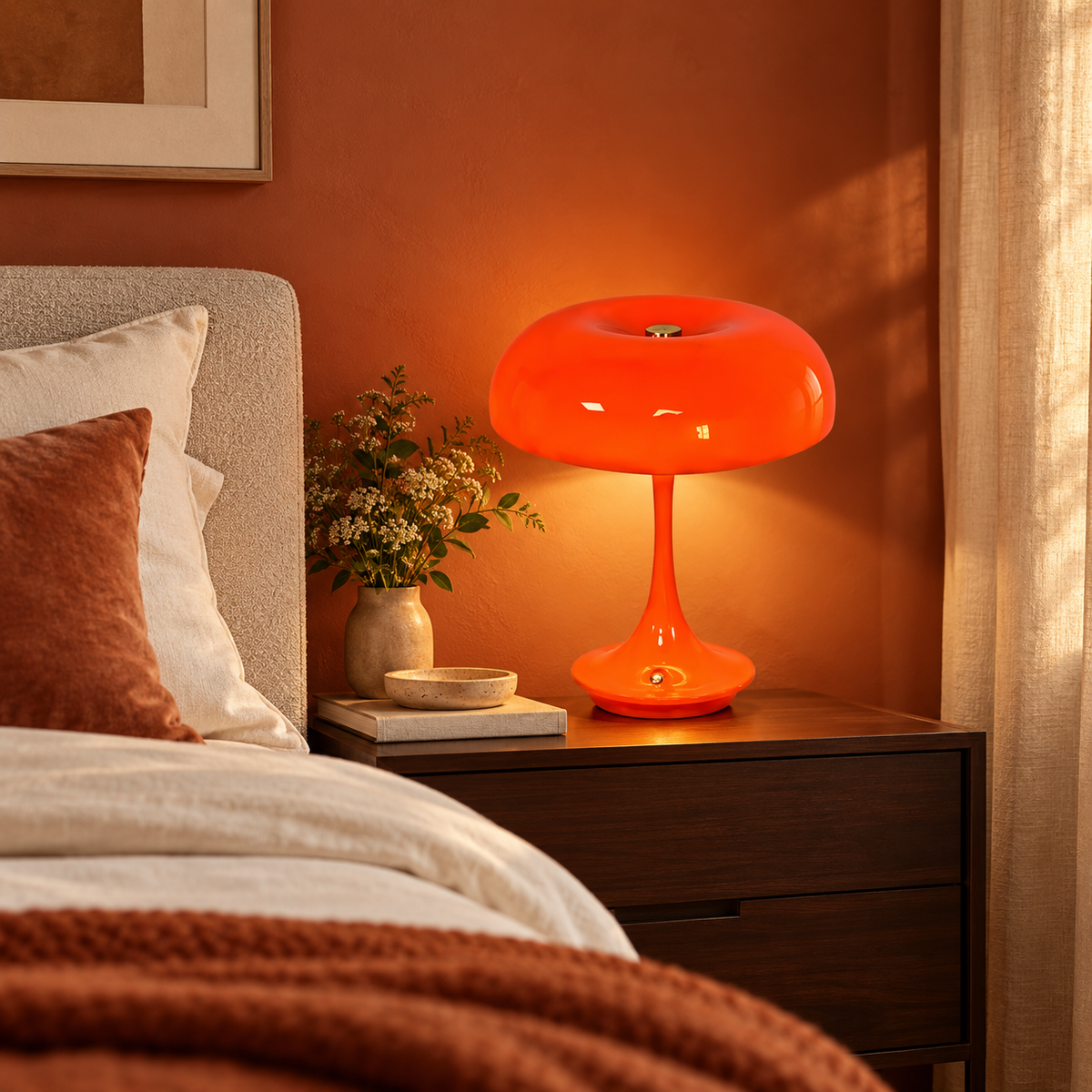 Lampe de chevet champignon LUMA en situation — vue 3
