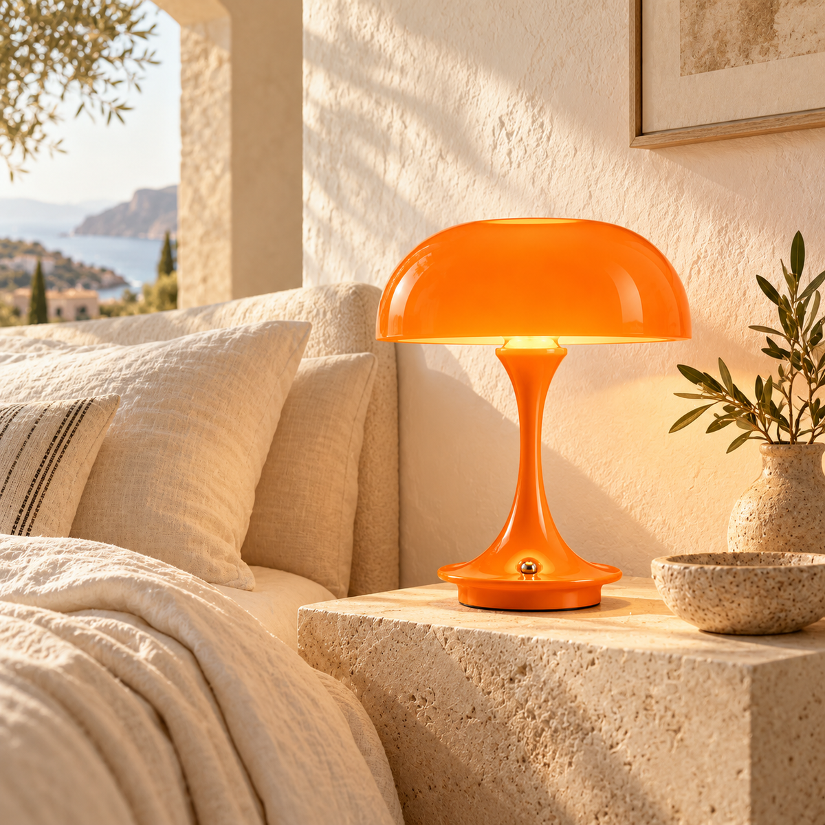 Lampe de chevet champignon LUMA en situation — vue 4