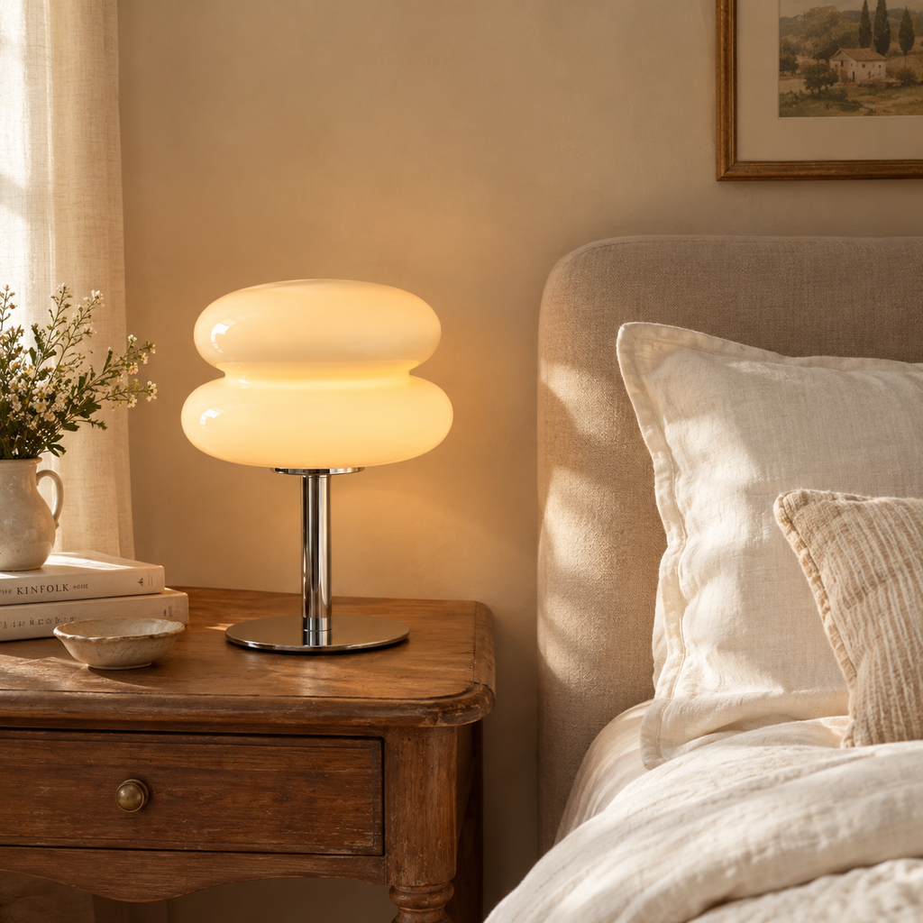 Lampe de chevet sans fil en métal TILDA en situation — vue 3