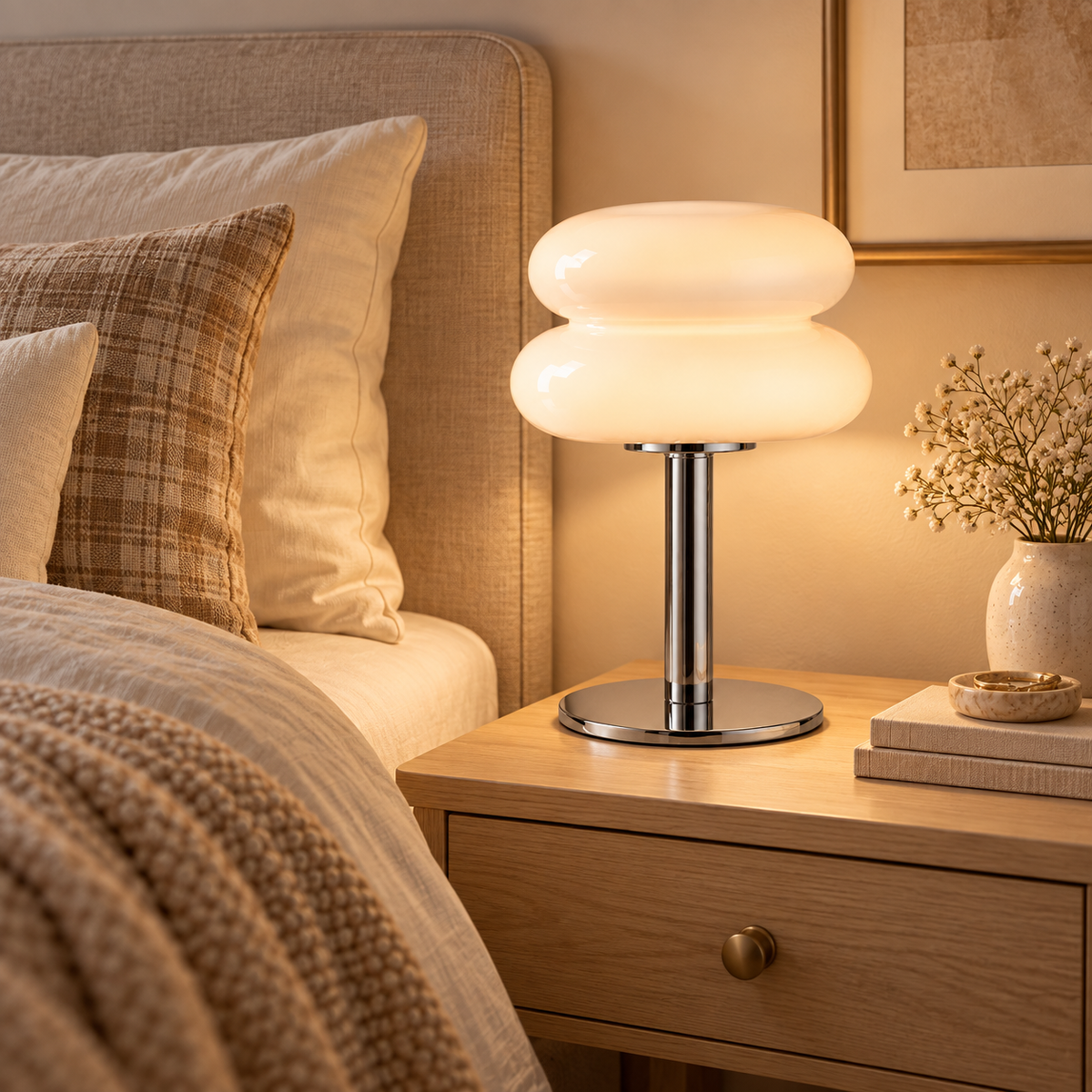 Lampe de chevet sans fil en métal TILDA en situation — vue 6