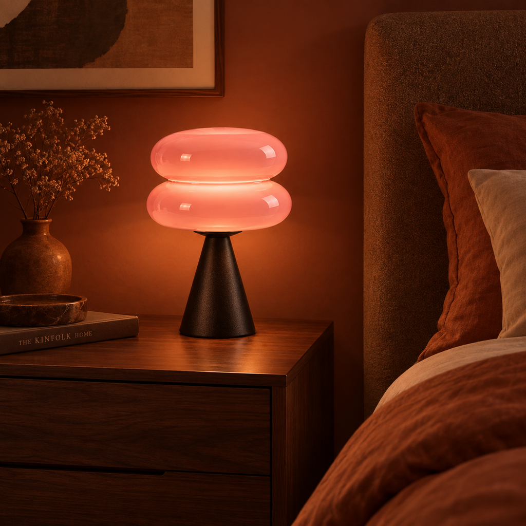 Lampe de chevet en verre BOLLA en situation — vue 10