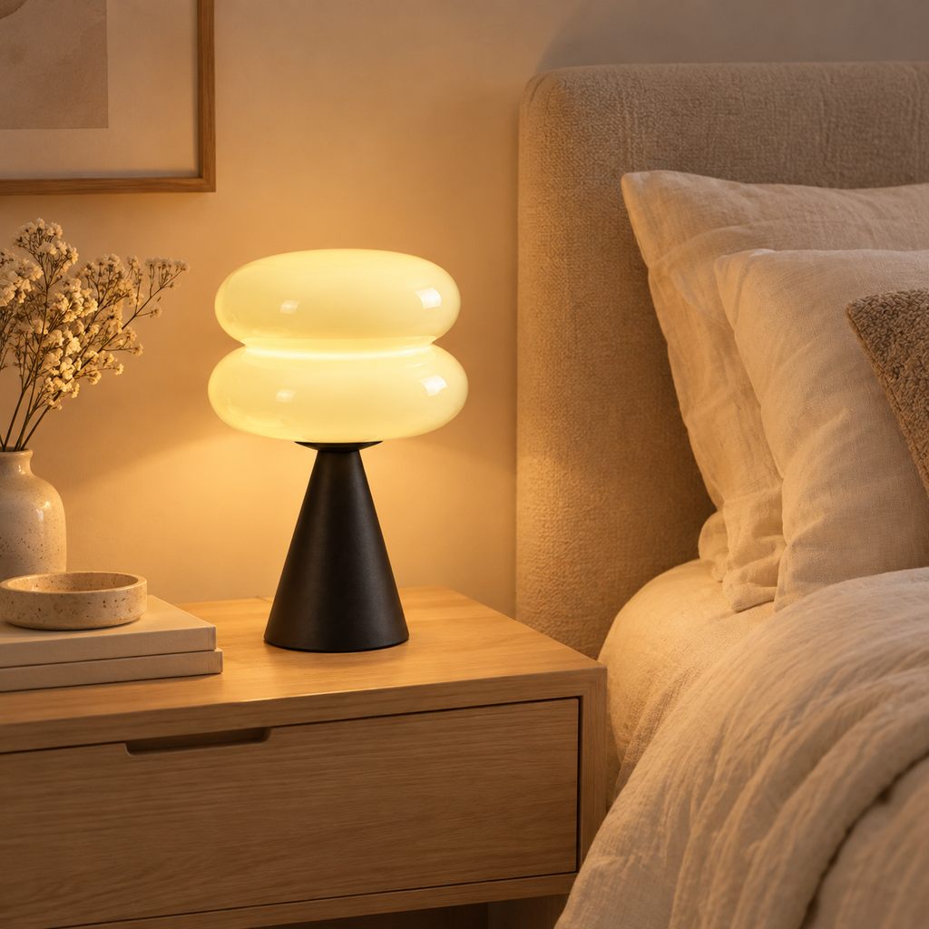 Lampe de chevet en verre BOLLA en situation — vue 5