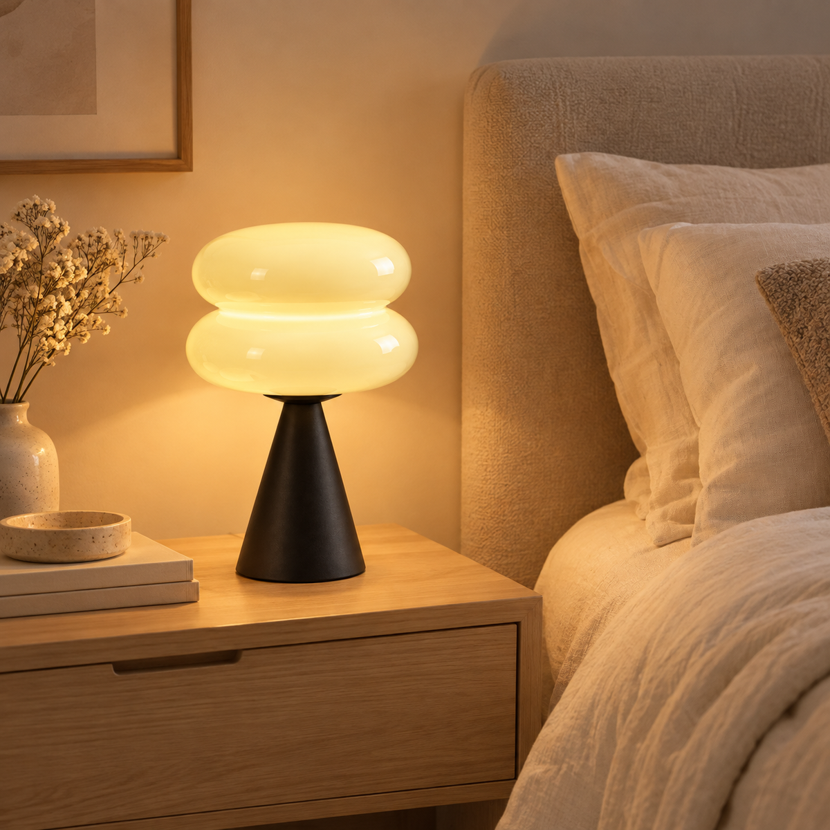 Lampe de chevet en verre BOLLA en situation — vue 5