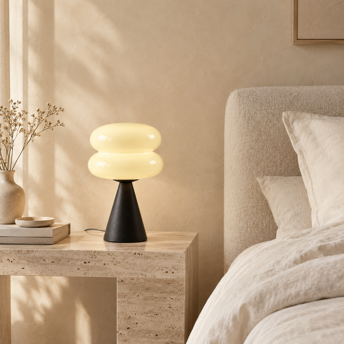 Lampe de chevet en verre BOLLA en situation — vue 6