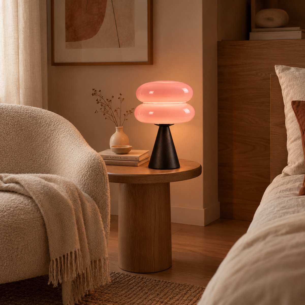 Lampe de chevet en verre BOLLA en situation — vue 9