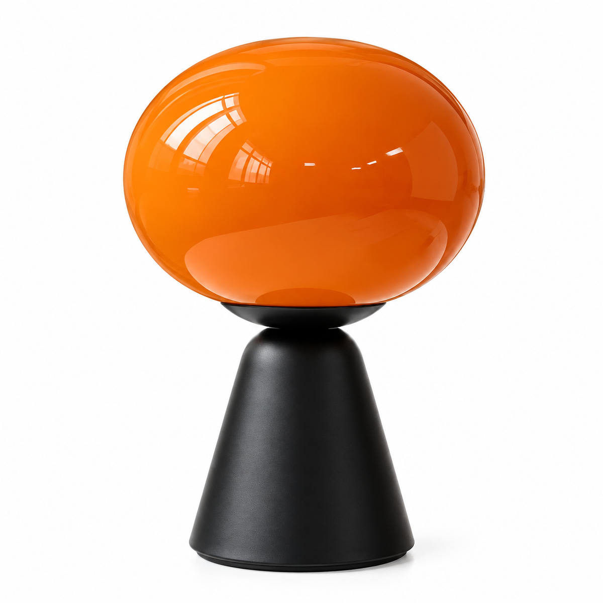 Lampe de chevet en verre OLIVA, vue de face — angle 2