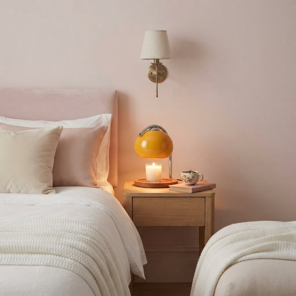 Lampe de chevet en verre SOLEA en situation — vue 2