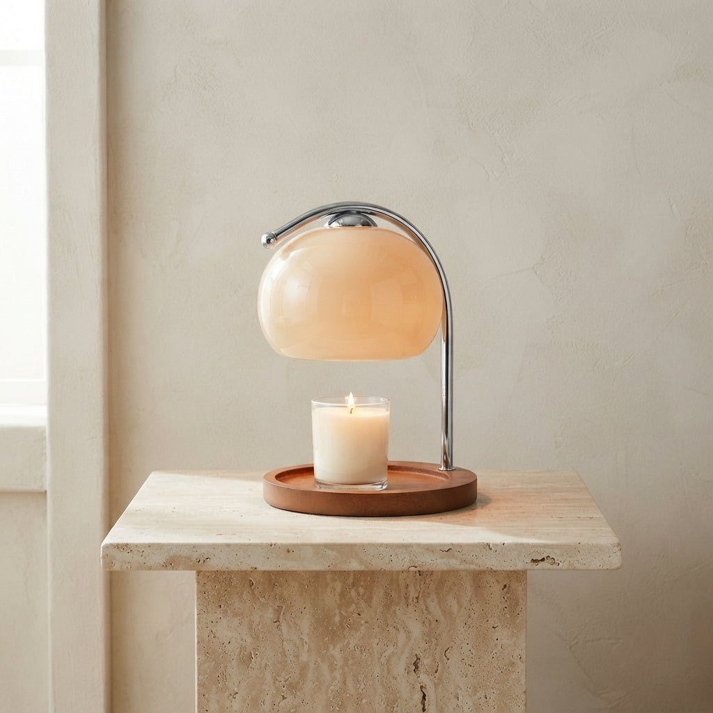 Lampe de chevet en verre SOLEA en situation — vue 4
