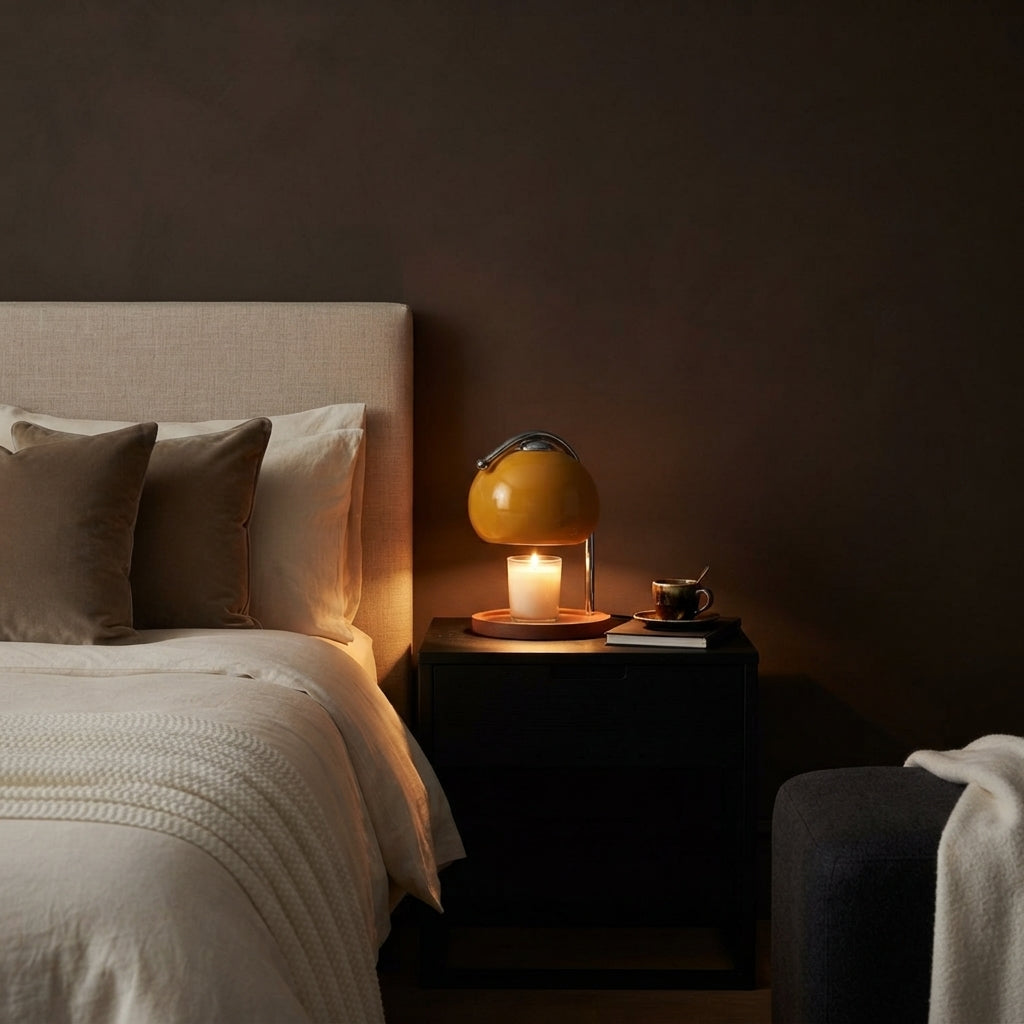 Lampe de chevet en verre SOLEA en situation — vue 6